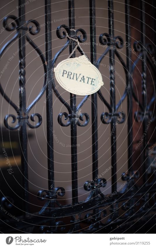 Private Hochzeit Gold Zeichen Schriftzeichen Ziffern & Zahlen Ornament Schilder & Markierungen Hinweisschild Warnschild Schutz Sicherheit Privatsphäre privat