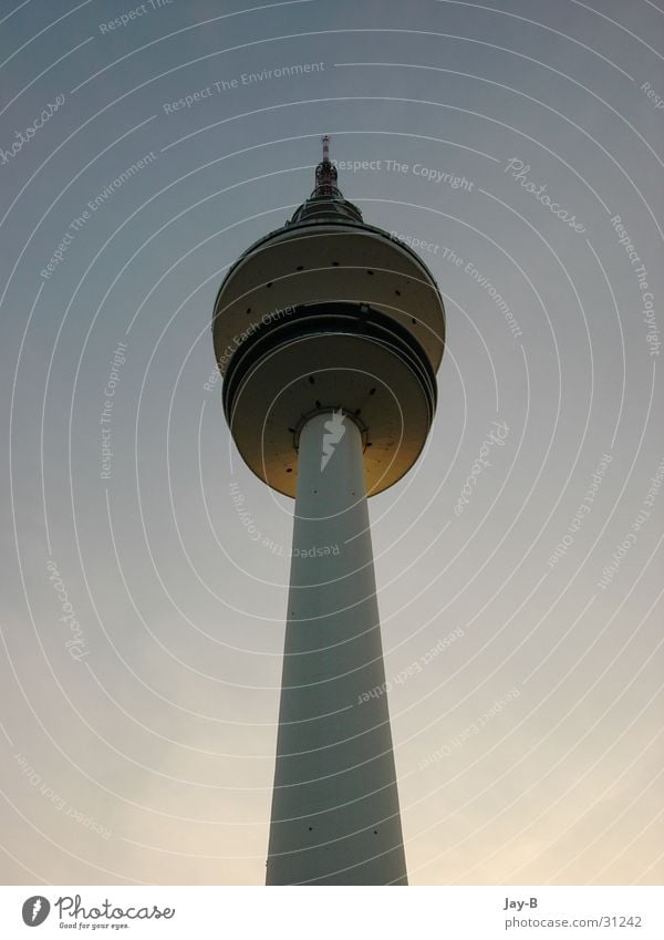 Mein Zuhause Sonnenuntergang Architektur Fersehturm Turm Hamburg Heinrich-Hertz-Turm Frequenz Heinrich Hertz Himmel