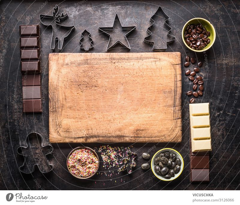 Schokolade Bark für Weihnachten Lebensmittel Süßwaren Ernährung Festessen Geschirr Stil Design Häusliches Leben Tisch Feste & Feiern Weihnachten & Advent