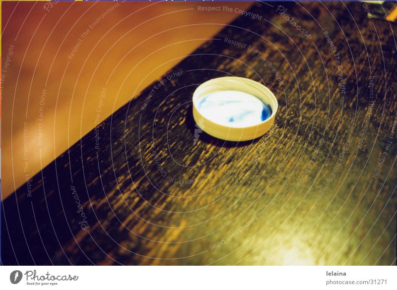 farbdeckel Tisch Physik Fototechnik Anschnitt orange blau Wärme Reflexion & Spiegelung Strukturen & Formen