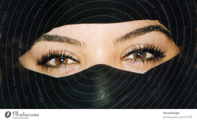 arabien eyes Arabien Augenbraue verpackt Wimpern Frau