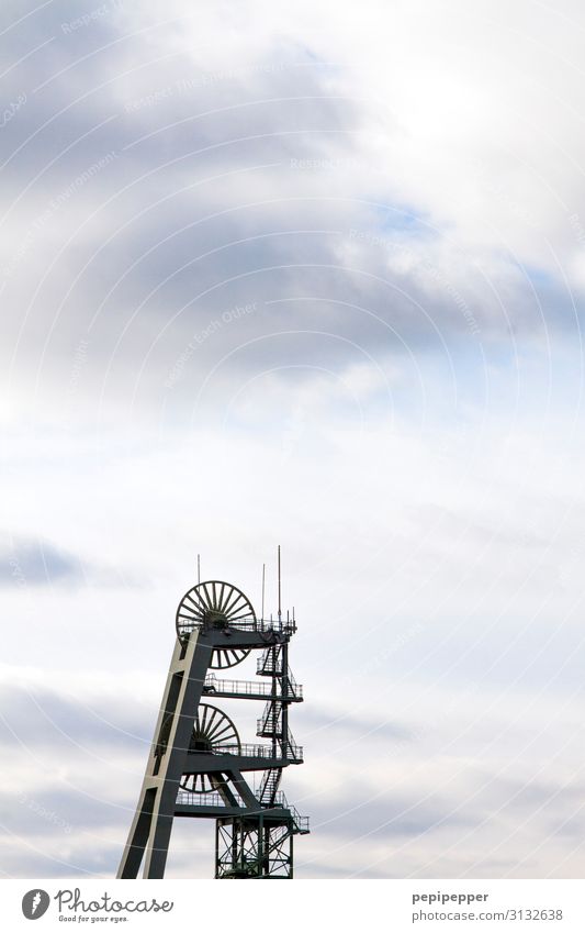 Zeche Ewald Ferien & Urlaub & Reisen Arbeit & Erwerbstätigkeit Bergbau Maschine Technik & Technologie Energiewirtschaft Himmel Wolken Industrieanlage Fassade