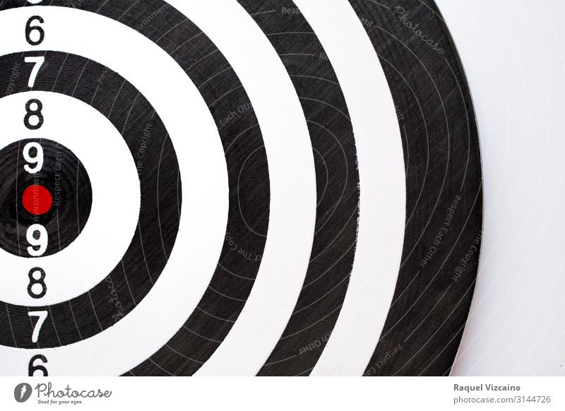 Schwarz-Weiß-Dartscheibe Design Freizeit & Hobby Erfolg schwarz weiß Genauigkeit Ziel kreisen Spirale Wurfspieß Grafik u. Illustration 3d zielen Zentrum