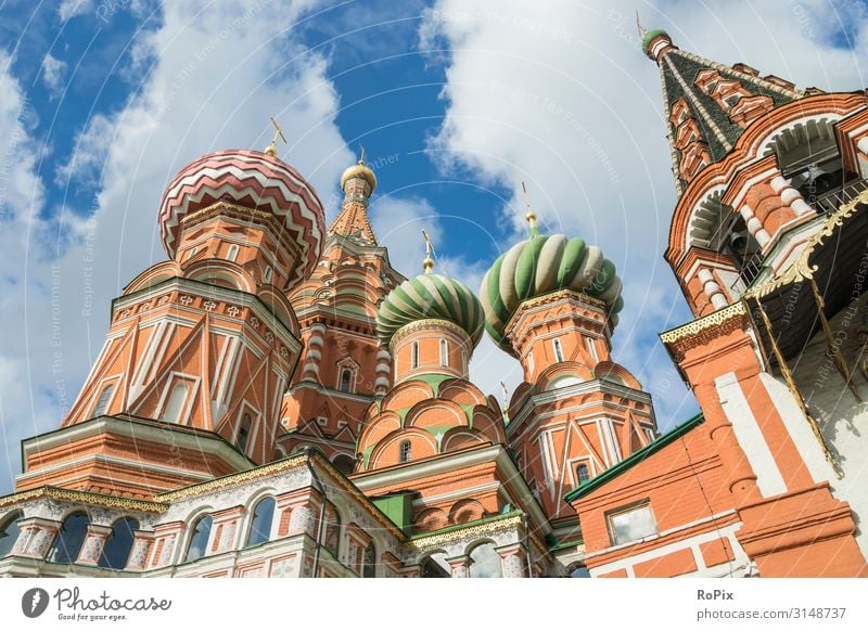 St. Basilius-Kathedrale in Moskau. Lifestyle Design Meditation Freizeit & Hobby Ferien & Urlaub & Reisen Tourismus Ausflug Sightseeing Städtereise Bildung Kunst