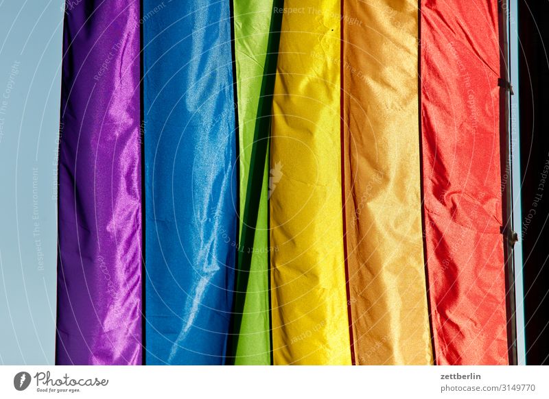 Regenbogenfarben mehrfarbig Fahne Farbe Farbkarte Farbskala Farbbrillianz Farbwert Farbenspiel Farbverlauf regenbogenfarben Regenbogenflagge Regenbogentuch