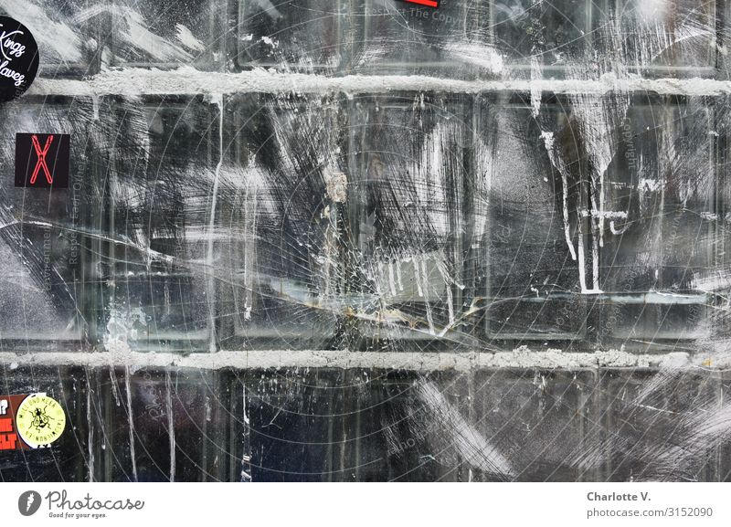 Hamburger Textfreiraum | UT HH19 Kunst Subkultur Fenster Glasbaustein Schriftzeichen alt außergewöhnlich dreckig authentisch einfach fest trendy kalt trashig