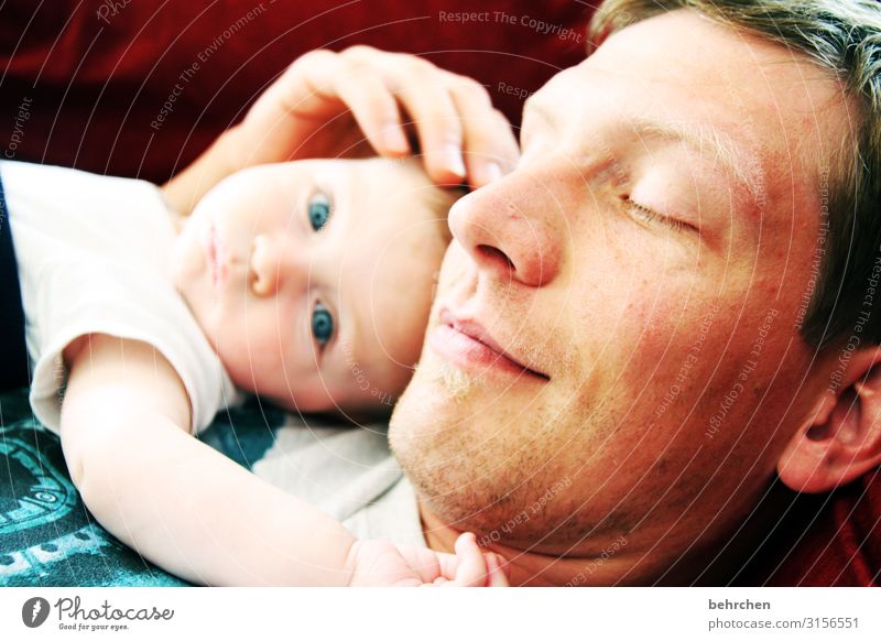 liebe Baby Mann Erwachsene Eltern Vater Familie & Verwandtschaft Kindheit Kopf Haare & Frisuren Gesicht Auge Ohr Nase Mund Lippen 0-12 Monate 30-45 Jahre