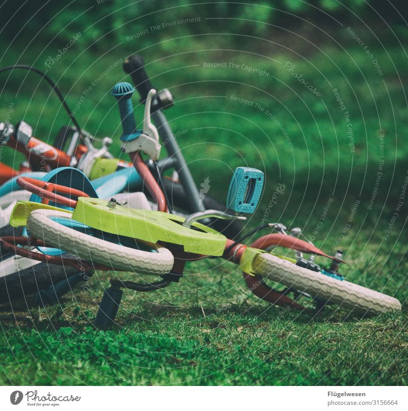 Pause Fahrradfahren Fahrräder Kindheit Streuner Spielen spielerisch
