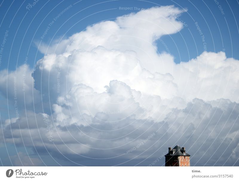 Himmelfahrten | Wolkenkuckucksheim turm wind linie streifen hoch oben luft sonnenlicht schatten industrie architektur gebäude mächtig klein