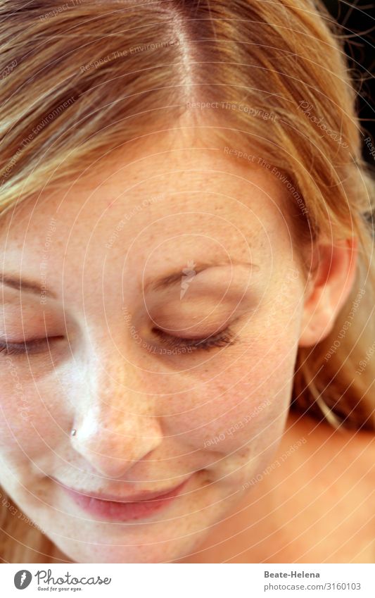 schauen - hören - verstehen (1) schön Haare & Frisuren Haut Gesicht Gesundheit Wellness Wohlgefühl Zufriedenheit ruhig Junge Frau Jugendliche atmen Denken