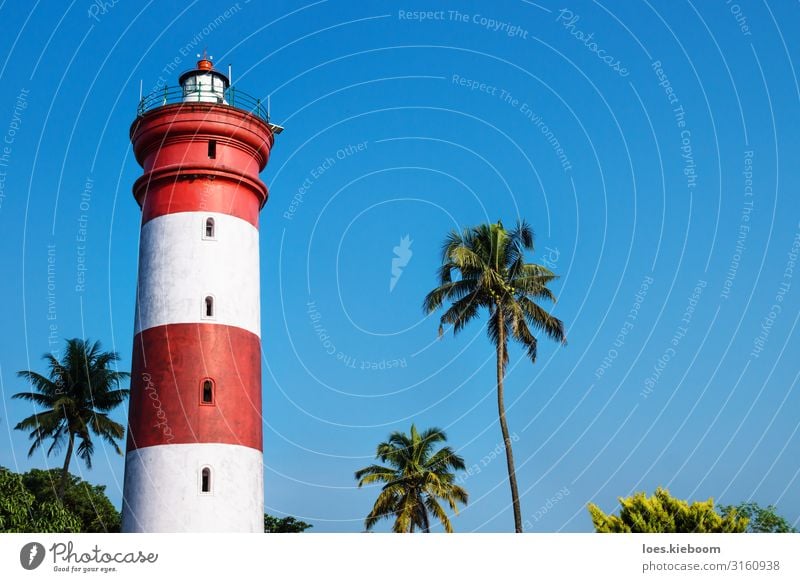 Alleppey Lighthouse, Kerala, India Ferien & Urlaub & Reisen Tourismus Abenteuer Ferne Sightseeing Städtereise Sommer Strand Natur Sonne Sonnenlicht Grünpflanze