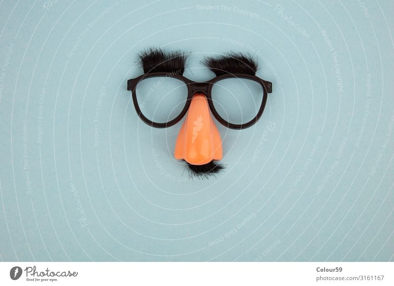 Lustige Maske Freude Halloween Sonnenbrille Kunststoff Zeichen lustig Fröhlichkeit Hintergrundbild Gesicht Nase Augenbraue Scherzartikel Brille Bart Spass