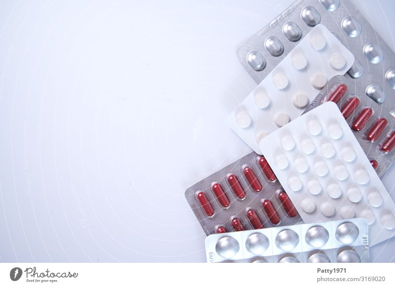 Tabletten in Blisterpackung Gesundheit Gesundheitswesen Behandlung Alternativmedizin Medikament rund Sauberkeit Sicherheit Schutz Drogensucht Business