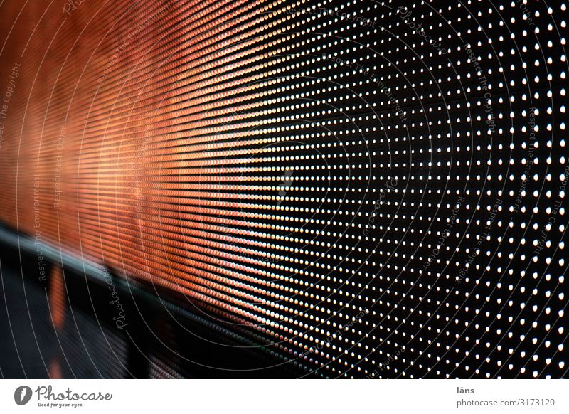 linear Technik & Technologie Informationstechnologie Mauer Wand außergewöhnlich Lichterscheinung Lichtinstallation Lichtspiel Farbfoto Menschenleer