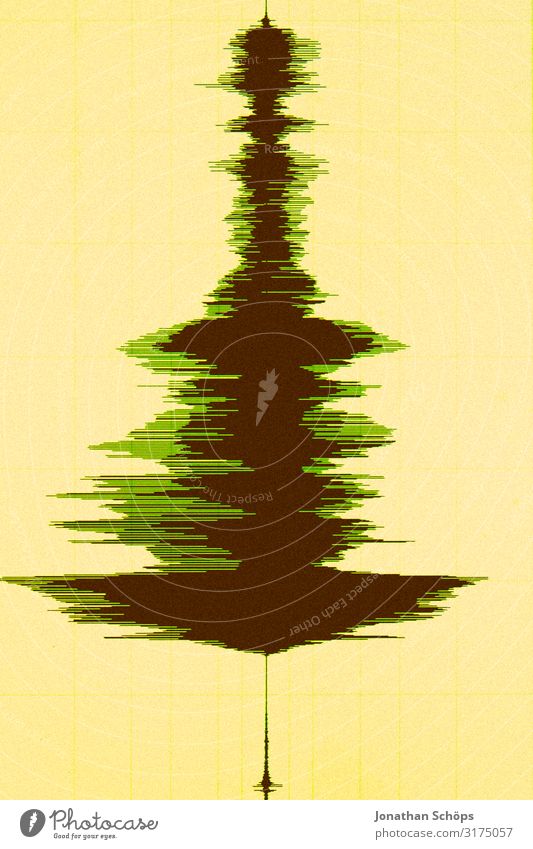 Weihnachtsbaum in Wellenform Weihnachten & Advent Anti-Weihnachten Weihnachtslieder Weihnachtsdekoration Baum Feiertag abstrakt Kunst Musik Musik hören Medien
