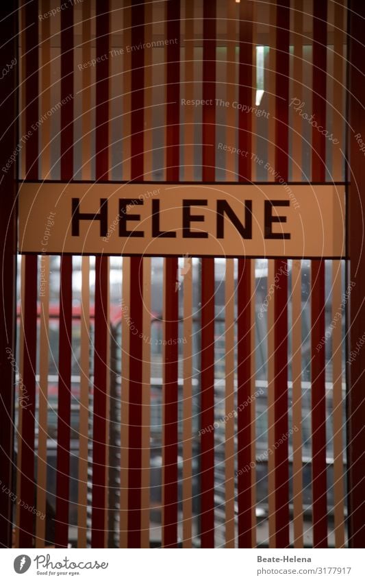 Für Helene Berlin Hauptstadt Stadtzentrum Fassade Tor Eingangstor Metall Schriftzeichen Schilder & Markierungen wählen gebrauchen entdecken schreiben Wachstum