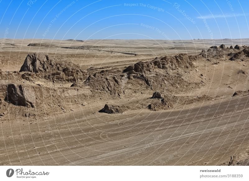 Yardangs-Wind erodierte Felsflächen. Qaidam Wüste-Qinghai-China-557 Ferien & Urlaub & Reisen Tourismus Ausflug Sightseeing Sonne Umwelt Natur Landschaft Erde