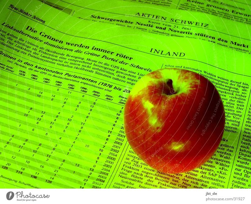Die Grünen werden immer röter Zeitung grün rot Politik & Staat Schweiz Zeitschrift Apfel