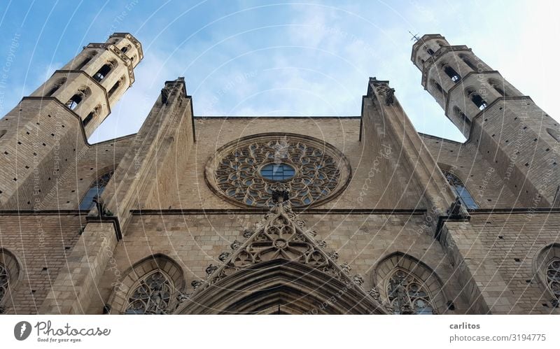 Barcelona|Santa Maria del Mar Spanien Born Kathedrale Gotik Altstadt Tourismus Ferien & Urlaub & Reisen Reisefotografie Religion & Glaube Kirche