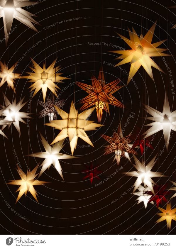 Leuchtende Adventssterne - Sternstunden Weihnachten & Advent Stern (Symbol) advent star Weihnachtsdekoration Weihnachtsstern Weihnachtsbeleuchtung leuchten