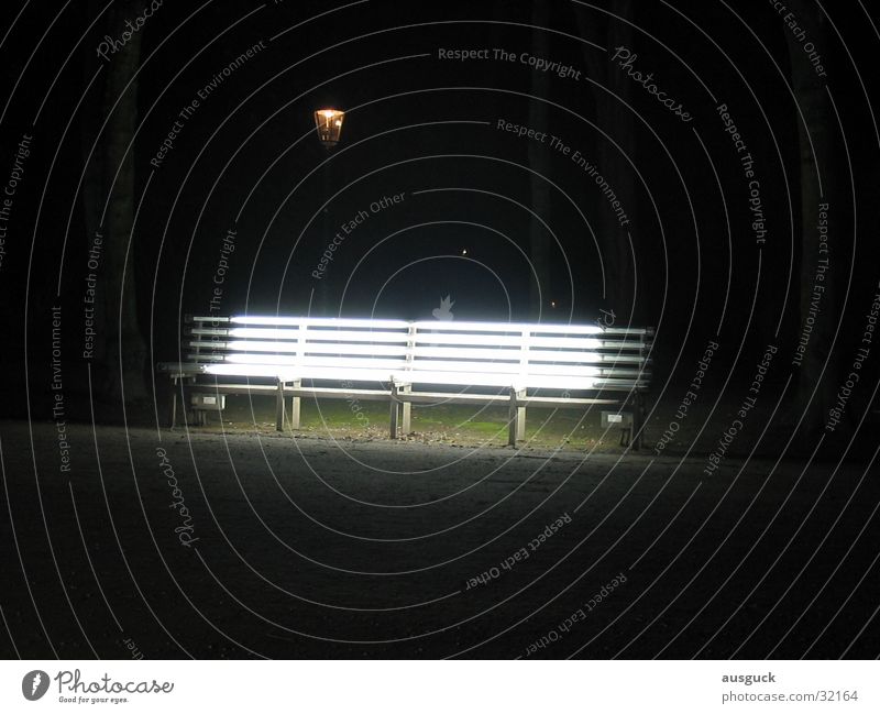 Sitzlaterne Park Nacht Licht Bank Laterne obskur Lampe sitzen Wege & Pfade Strahlebank Beleuchtung