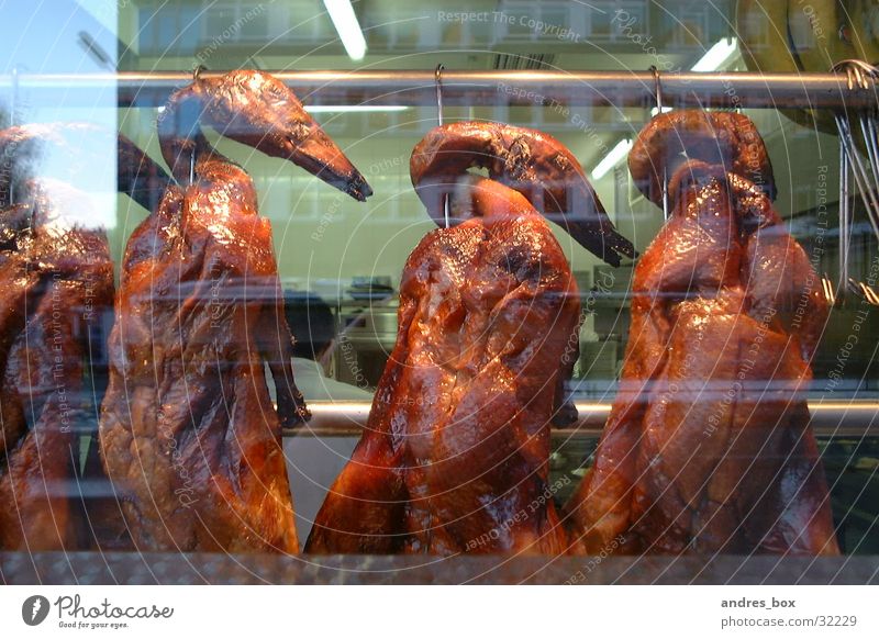 grillenten Grill Schaufenster Chinesisch gebraten Ernährung chinarestaurant Ente