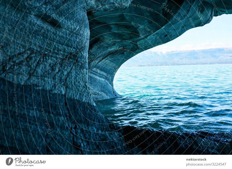 Blaue Wände und Wasser der Marmorhöhlen von Chile Natur Landschaft Stein fantastisch lustig blau türkis Patagonien Südamerika Landschaft - Natur