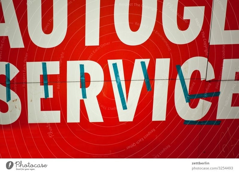 Service Reparatur Autofenster Schilder & Markierungen Schriftzeichen Typographie Dienstleistungsgewerbe Werbung Werbebranche Werkstatt