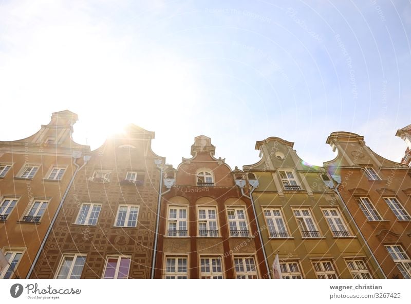 Historic Gdansk Ferien & Urlaub & Reisen Sightseeing Haus Fassade authentisch einzigartig Gdánsk Polen Historische Bauten historisch Altstadt Mariacka Fenster