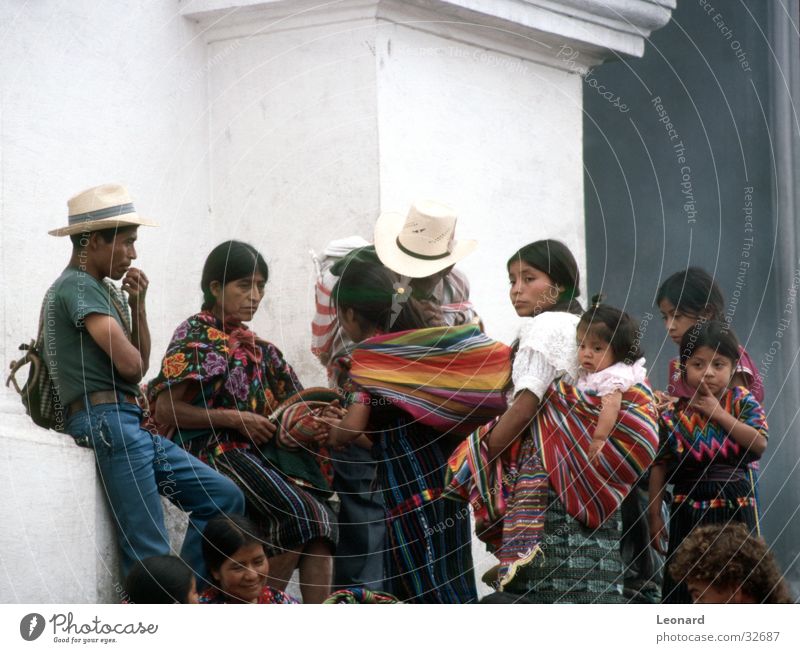 Maya leute Mann Frau Kind Mädchen Ethnologie Guatemala Mensch Familie & Verwandtschaft Menschengruppe Junge kulture Farbe Südamerika man woman child boy hat