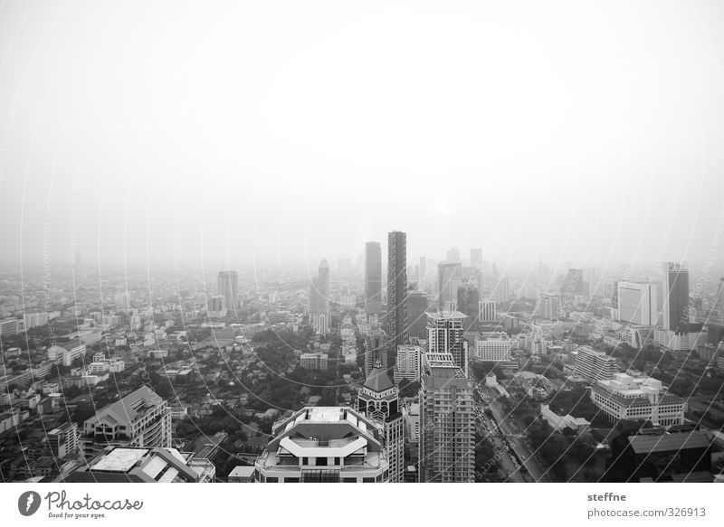 Bangkok, Condor View Wolkenloser Himmel Sonnenaufgang Sonnenuntergang Thailand Südostasien Asien Stadt Hauptstadt Stadtzentrum Skyline überbevölkert Haus