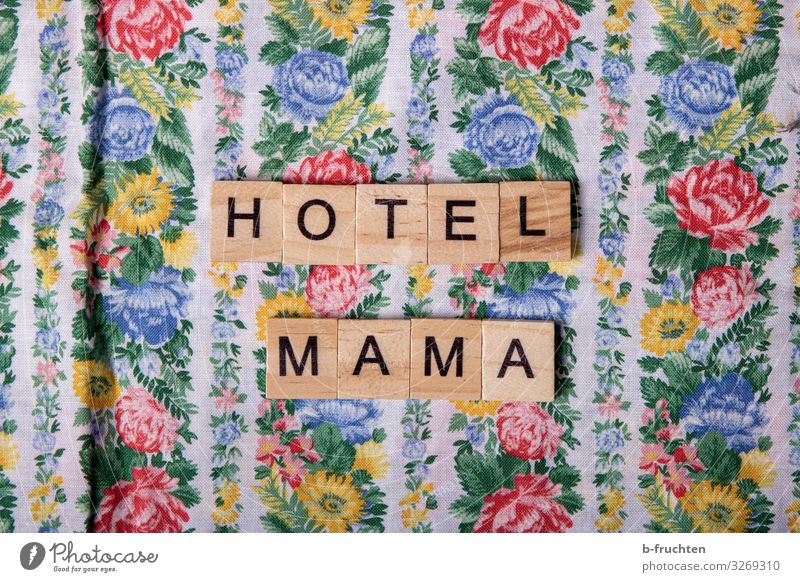 hotel mama Lifestyle kaufen Stil Freizeit & Hobby Holz Schriftzeichen genießen Häusliches Leben Freundlichkeit mehrfarbig Mutter Hotel retro Buchstaben Scrabble