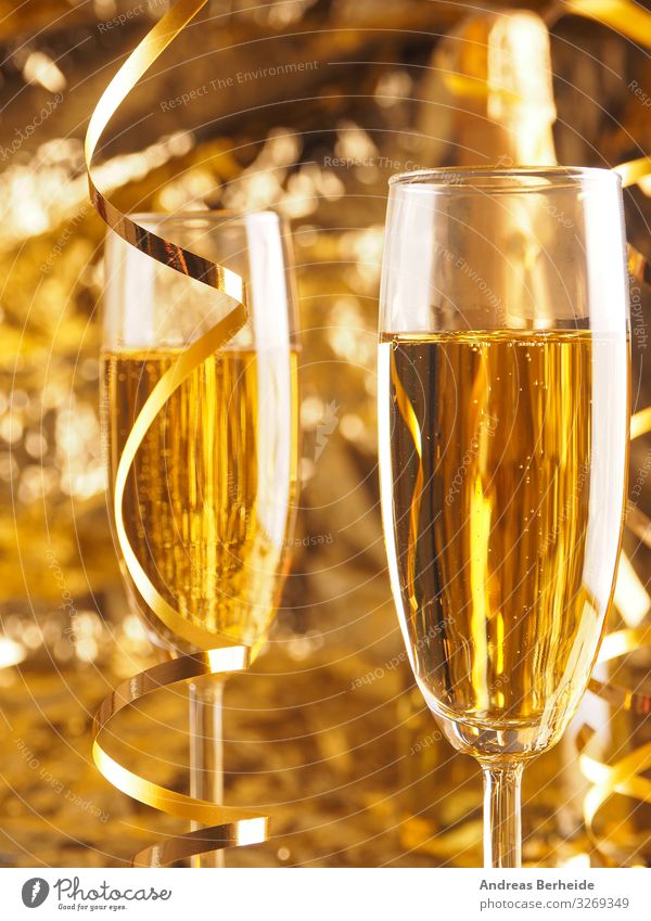 Prost ! Auf ein Gutes Neues Jahr ! Getränk Sekt Prosecco Champagner Freude Leben Veranstaltung Weihnachten & Advent Silvester u. Neujahr Erfolg