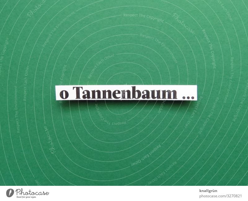 o Tannenbaum ... Schriftzeichen Schilder & Markierungen Kommunizieren grün schwarz weiß Gefühle Stimmung Freude Zusammensein Neugier Erwartung Tradition