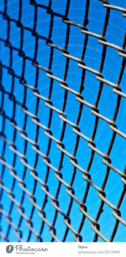 abstrakte Textur einer Metallgitteroberfläche Design Internet Himmel Gebäude Stahl Rost Linie alt dreckig dunkel blau grau schwarz weiß Farbe Perspektive