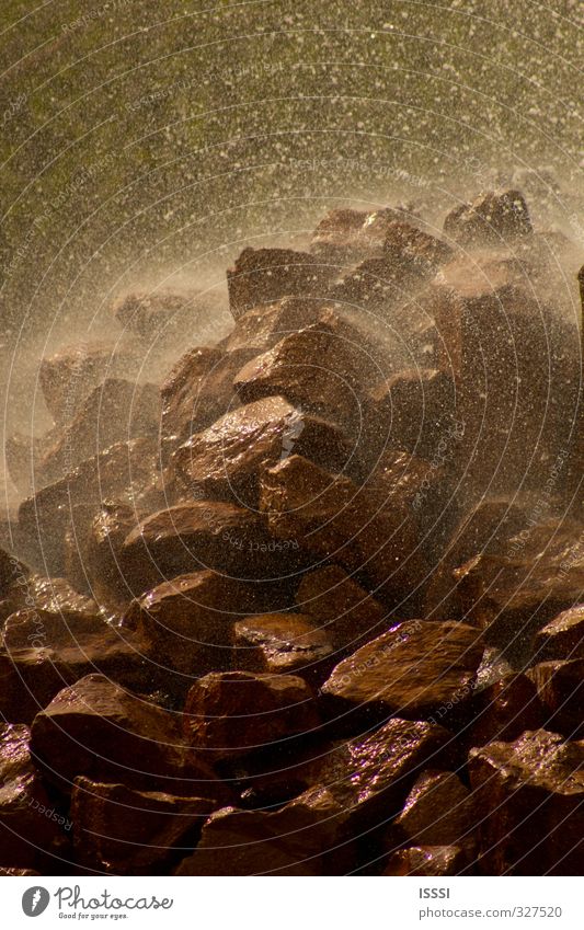 Geysir Andernach Natur Urelemente Wasser Wassertropfen Felsen ästhetisch Naturgewalt Farbfoto Gedeckte Farben Außenaufnahme Nahaufnahme Menschenleer Tag