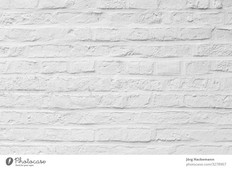 harmonischer weißer Ziegelstein-Hintergrund Stein rein Baustein Farbe uni Wand Strukturen & Formen Schwarzweißfoto Muster