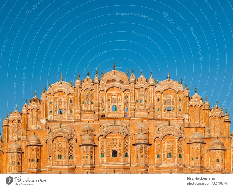 Hawa Mahal, der Palast der Winde, Jaipur, Rajasthan Ferien & Urlaub & Reisen Tourismus Kultur Landschaft Gebäude Architektur Fassade Stein alt rosa rot