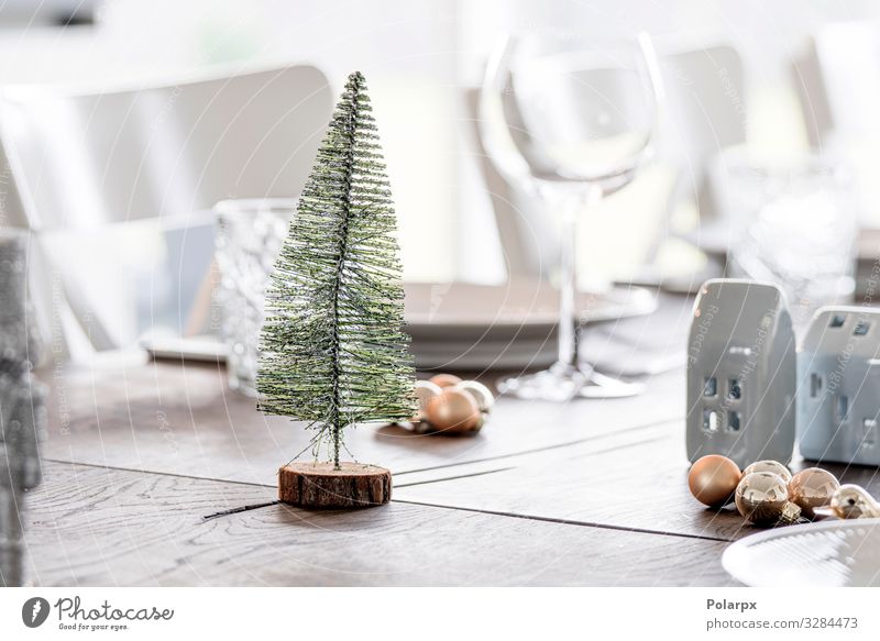Weihnachtsschmuck mit einem Weihnachtsbaum Abendessen Reichtum elegant Stil Winter Dekoration & Verzierung Tisch Feste & Feiern Weihnachten & Advent