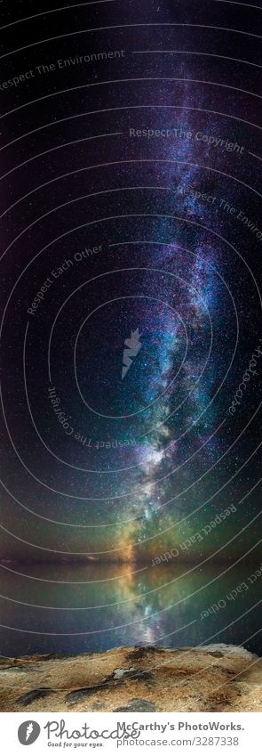 Der Aufstieg der Milchstraße schön Meer Natur Himmel Nachthimmel Horizont Küste Weltall Majjistral med mediterran Milchstrasse Astro astronomisch Astronomie