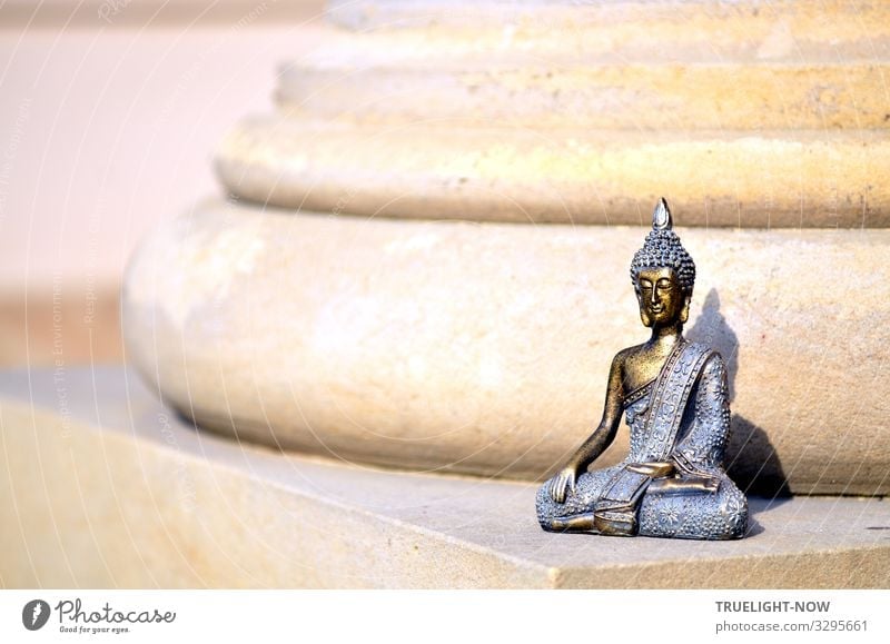 Buddha als Säulenheiliger Lifestyle Freude Glück Gesundheitswesen Alternativmedizin Gesunde Ernährung Wellness Leben harmonisch Wohlgefühl Erholung ruhig