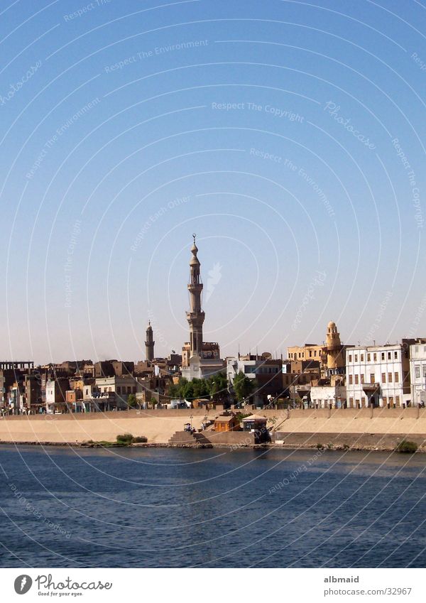 typisch ägyptisch Ägypten Ferien & Urlaub & Reisen Moschee Zufriedenheit Esna Nilkreuzfahrt