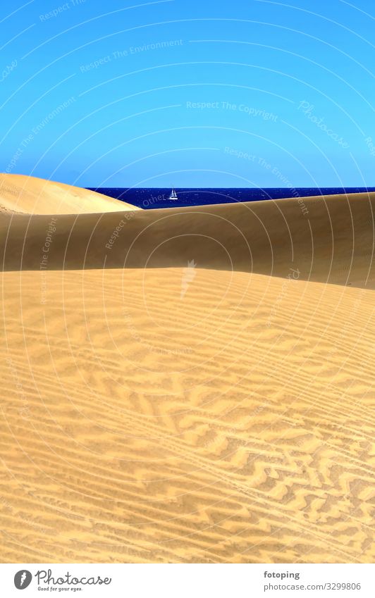Playa Del Inglés schön Ferien & Urlaub & Reisen Tourismus Ausflug Sommer Sonne Strand Meer Insel Wellen Natur Landschaft Sand Wasser Wetter Wind Wüste