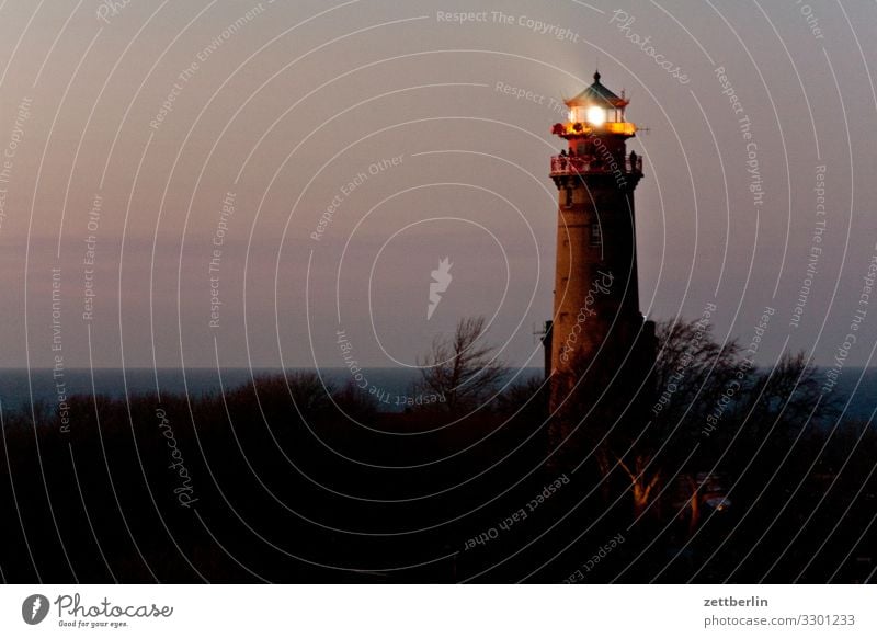Leuchtturm Kap Arkona Abend arkona Dorf dunkel Fischerdorf Insel Küste Küstenwache Landschaft Mecklenburg-Vorpommern Meer Nacht Ostsee Ostküste Rügen