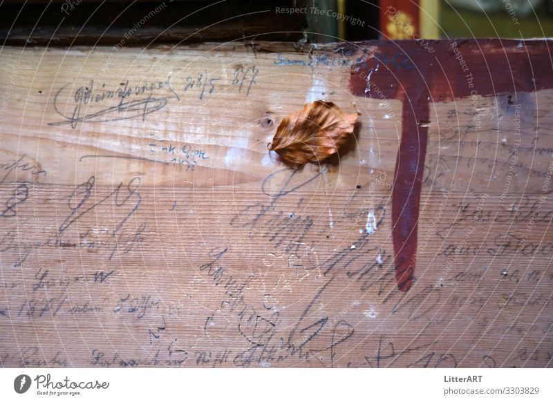 VERGÄNGLICHKEIT . VANITAS . VANITY Kunst Kunstwerk Gemälde Holz Zeichen Schriftzeichen Ziffern & Zahlen außergewöhnlich historisch braun Glaube einzigartig