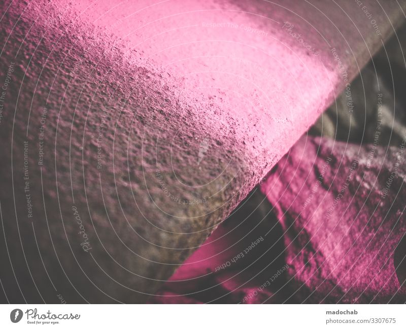 magenta my life Stil Stein Zeichen Graffiti trendy rebellisch trashig rosa Inspiration Farbfoto mehrfarbig Außenaufnahme abstrakt Muster Strukturen & Formen