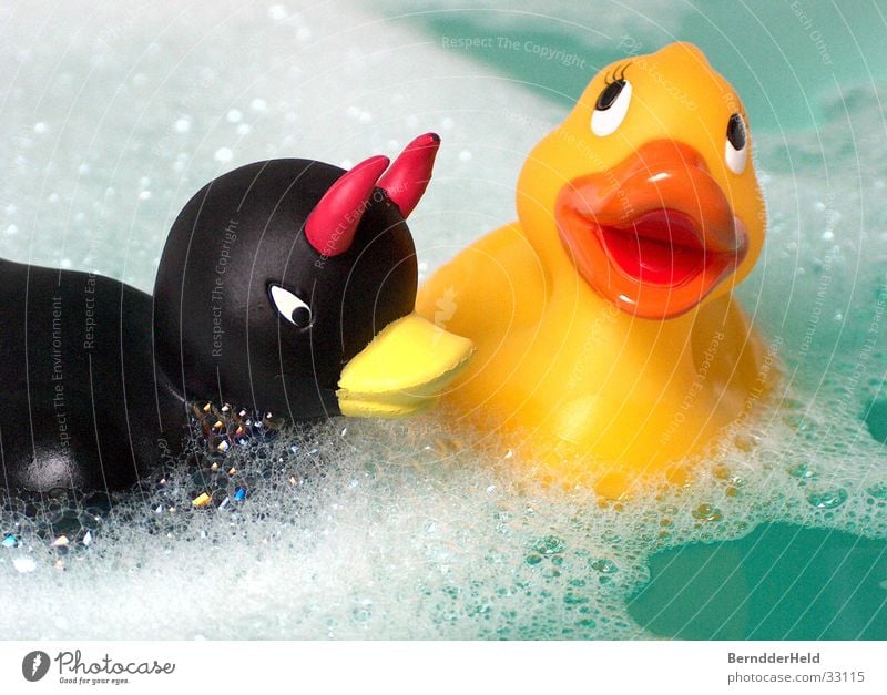 Enten Badeente Badewanne Schaum Spielen Freizeit & Hobby böse Ente Wasser Im Wasser treiben Schwimmen & Baden