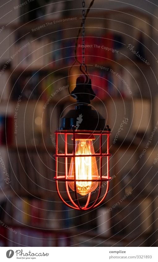 Vintage Gitter-Lampe Wohnung Umzug (Wohnungswechsel) Innenarchitektur Dekoration & Verzierung Möbel Raum Häusliches Leben retro einzigartig Design bunkerlampe