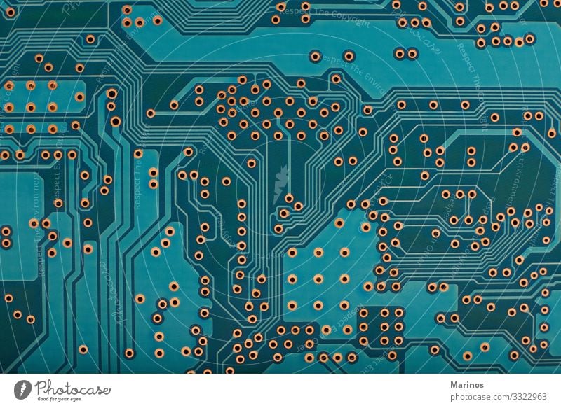 Hintergrund der Hauptplatinentechnologie für Computer. Design Industrie Technik & Technologie Kommunizieren blau Motherboard Schaltkreis elektronisch Holzplatte