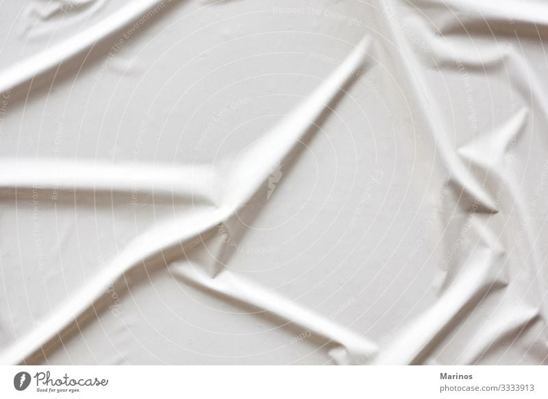 Weiße Wand als zerknittertes Papier.Dekoration. Design Dekoration & Verzierung Tapete Kunst alt retro grau weiß altehrwürdig Konsistenz Hintergrund Kopie blanko
